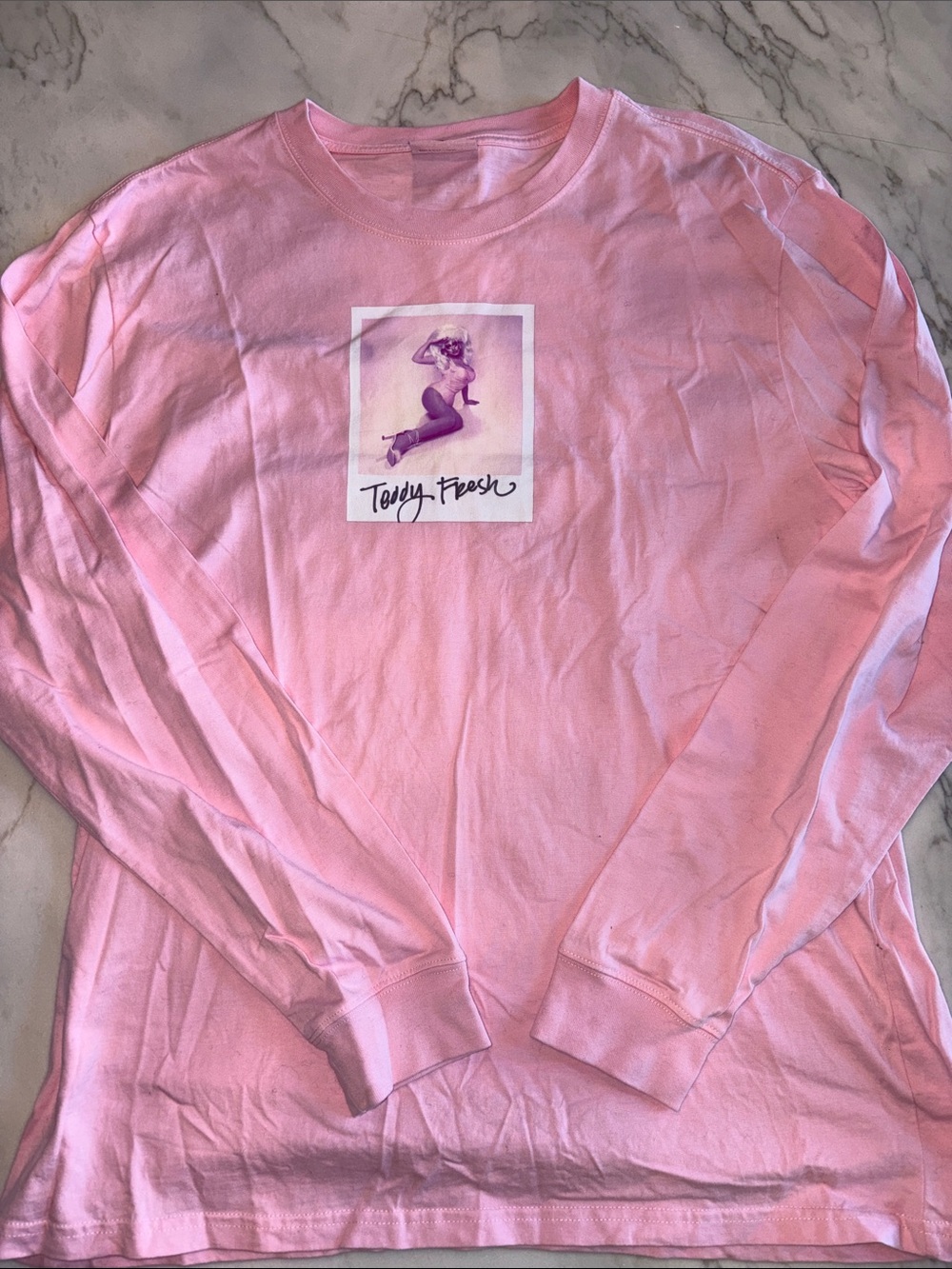 Teddy Fresh Pink Polaroid Graphic Tee
